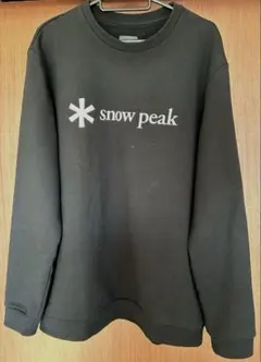 snow peak 黒 スウェット L