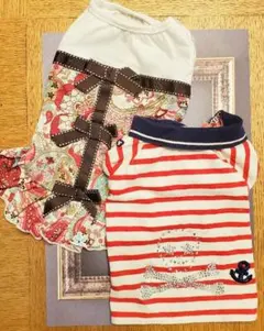 犬服ワンピース２枚セット