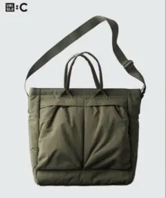 【UNIQLO:C】2WAY ユーティリティバッグ　オリーブのサムネイル