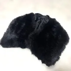 黒ファー付け襟