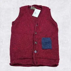 Banana Republic ニット ベスト ジップ ペンドルトン 赤 - メルカリ