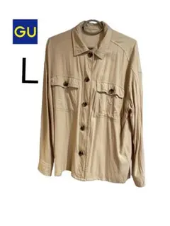 【GU】大特価　SALE　長袖　シャツ　L　ダブルポケット　完売品