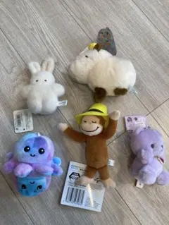 おさるのジョージなどのぬいぐるみセット