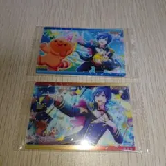 プロセカ ワンダショ KAITO ウエハース1・2 メタリックプラカード 2枚