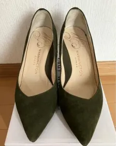 最終お値下げ‼︎【ワシントン】パンプス　カーキ　23cm