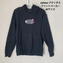 《adidas》プリントパーカー　Mサイズ