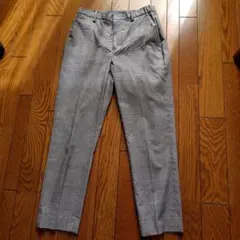 ユナイテッドアローズ　グレー系チェック柄スラックス