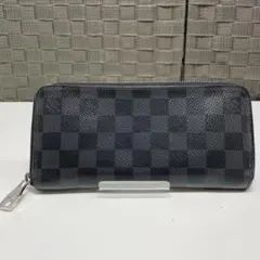 り*う様 LOUIS VUITTON ダミエグラフィット　ブラックPVC 長財布
