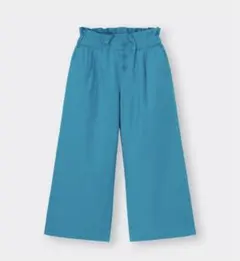 GIRLSリネンブレンドプルオンワイドパンツ　150