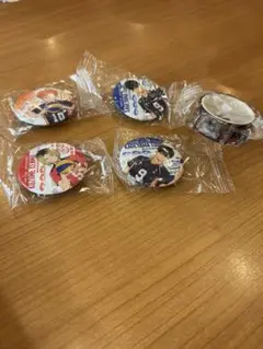 くら寿司　ハイキュー　缶バッジ 4個＋マステセット　バラ売り可