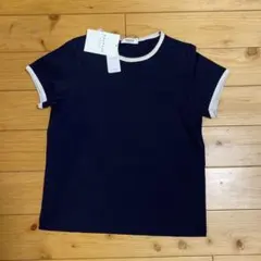 新品/MACPHEE マカフィー/トゥモローランド　ネイビー 半袖Tシャツ S
