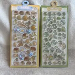 MENU プリン　ボンボンドロップシール　黄色　海外　立体　うるちゅる　緑