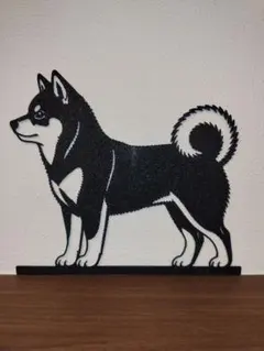 【柴犬アート】立ち姿① インテリアアート アートパネル ウォールアート