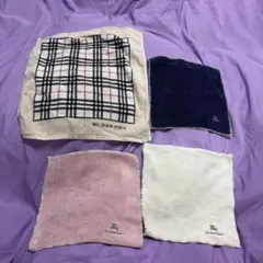 BURBERR ロゴ　刺繍　タオル　バーバリー　タオル　ハンカチ　ノバチェック