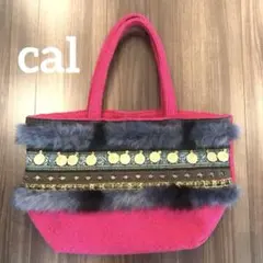 cal トートバッグ　ピンクのサムネイル