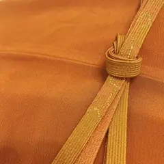 354帯揚げ帯締めセット 洒落用 洒落着 普段着 紬 小紋 個性的 金糸