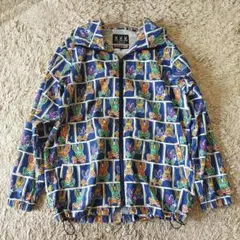 【極美品】サイコバニー　マウンテンパーカー　ナイロンジャケット　総柄 極美品】サイコバニーマウンテンパーカーナイロンジャケット総柄