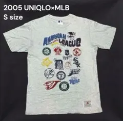 MLB×ユニクロ アメフト・野球総柄 コラボ Tシャツ 2005年 S