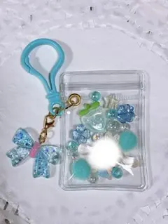 キャンディーバッグキーホルダー 水色