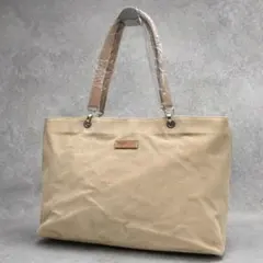 未使用✨A4可 アニエスベー トートバッグ キャンバス×レザー 肩掛け ロゴ