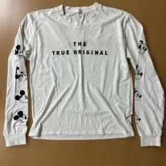 ミッキーマウス 長袖Tシャツ ホワイト