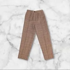 【90s Vintage】テーパードパンツ ウール100% グレンチェック 昭和