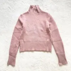 ZARA ザラ ピンク ハイネック 長袖ニット セーター S