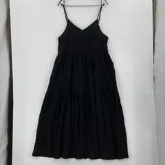 AUNT MARIE'S アントマリーズ ブラック キャミワンピース