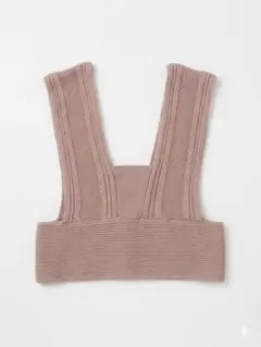 GU ビスチェニット ピンクベージュ