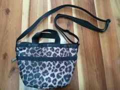 LeSportsac ヒョウ柄 ミニショルダーバッグ