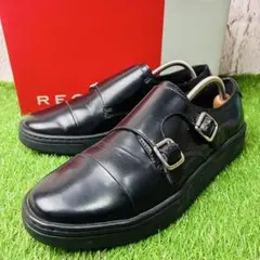 未使用品】REGAL リーガルブラック ダブルモンクビジネスシューズ24cm