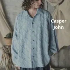 CASPER JOHN キャスパージョン　ウォッシュドツイルクラッシュシャツ　Sのサムネイル