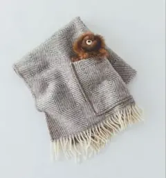 LAPUAN KANKURIT ポケットショール　MARIAグレー