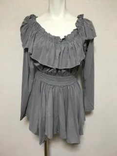 オフショルダーチュニックワンピース