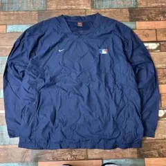 ビンテージ　古着　NIKE ナイキ　MLB 刺繍ロゴ　ナイロンプルオーバー　XL
