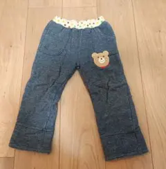 ミキハウス ホットビスケッツ 冬用ズボン 裏起毛 100cm