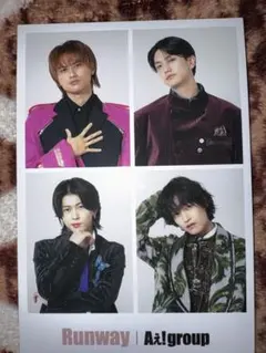 Aぇ! group 「Runway」ちょいワル証明写真風フォトシート