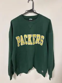 RUSSELL 緑色 スウェット トレーナー