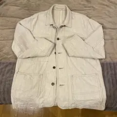 クロコダイル　Crocodile ベージュジャケット カバーオールMサイズのサムネイル