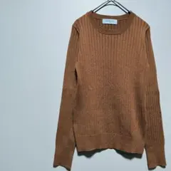c*m様 URBAN RESEARCH ブラウンリブニットセーター