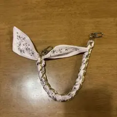 花柄ピンク　スマホストラップ