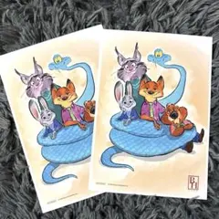 ズートピア2 映画特典A5カード　2枚セット　第6弾　入場者プレゼント