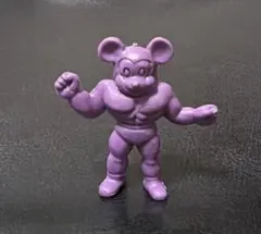 キン肉マン消しゴム　ネズミマン（紫色）背中に名前　パチ　当時物　希少　昭和レトロ