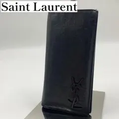 【✨極美品✨】サンローラン 長財布 カサンドラ YSL クロコ ブラックのサムネイル