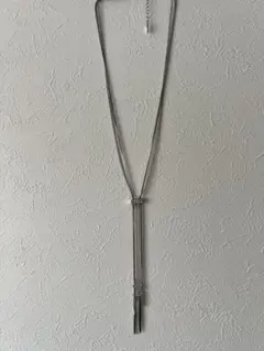 シルバー ロングネックレス