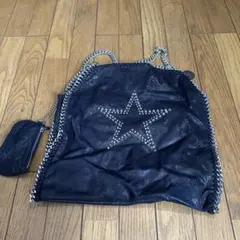 ブラック スタッズ ショルダーバッグ　ステラマッカートニー風