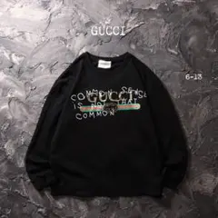 GUCCI トレーナー 企業ロゴ　ブラック　コットンのサムネイル