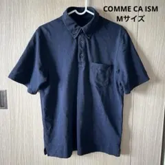 も*け様 中古 メンズ COMME CA ISM ポロシャツ Mサイズ ネイビーのサムネイル