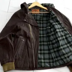 【美品　希少サイズ】　go west ダブルライダースジャケット　山羊革　L 黒 2026年最新】GOWEST メンズ レザージャケット・ライダースの人気