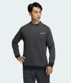 adidas Golf サイドポケット長袖ハイクルーネックスウェット M 美品